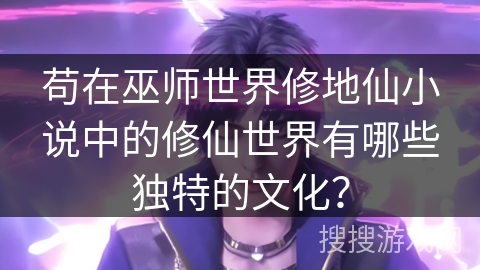 苟在巫师世界修地仙小说中的修仙世界有哪些独特的文化？
