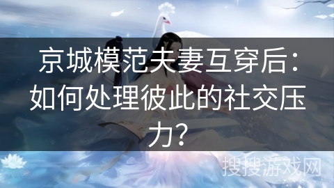 京城模范夫妻互穿后：如何处理彼此的社交压力？