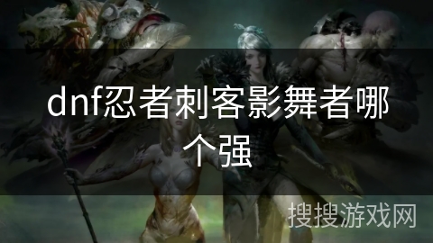dnf忍者刺客影舞者哪个强