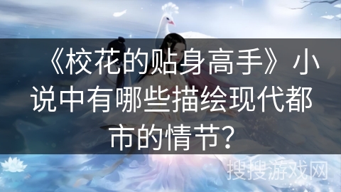 《校花的贴身高手》小说中有哪些描绘现代都市的情节？