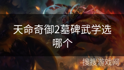 天命奇御2墓碑武学选哪个