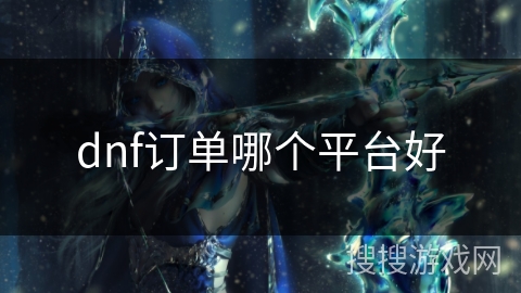 dnf订单哪个平台好