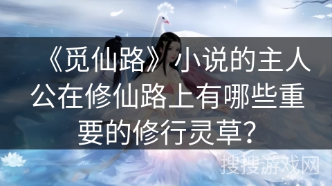 《觅仙路》小说的主人公在修仙路上有哪些重要的修行灵草？