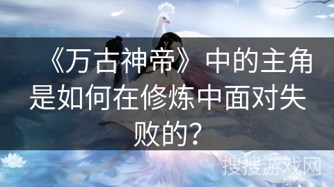《万古神帝》中的主角是如何在修炼中面对失败的？
