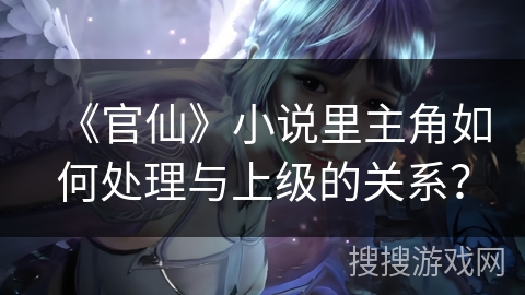 《官仙》小说里主角如何处理与上级的关系？