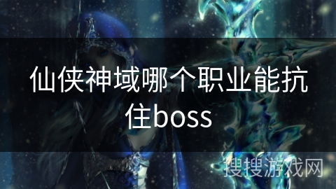仙侠神域哪个职业能抗住boss