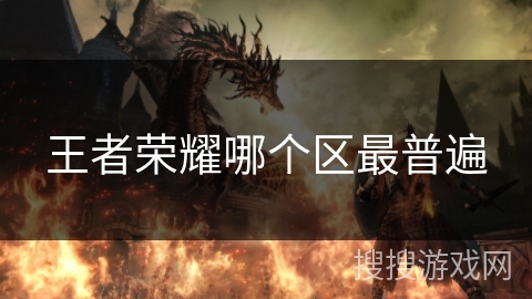 王者荣耀哪个区最普遍