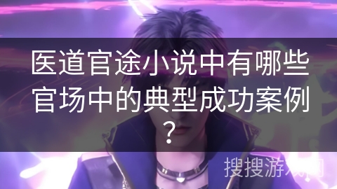医道官途小说中有哪些官场中的典型成功案例？