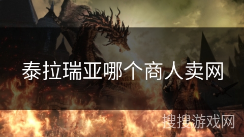 泰拉瑞亚哪个商人卖网