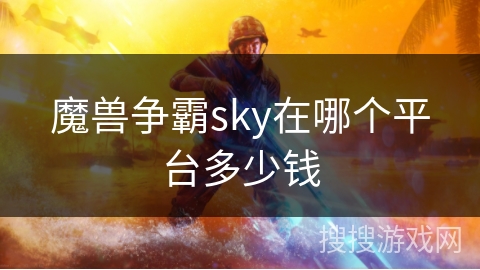 魔兽争霸sky在哪个平台多少钱