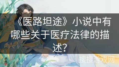 《医路坦途》小说中有哪些关于医疗法律的描述？