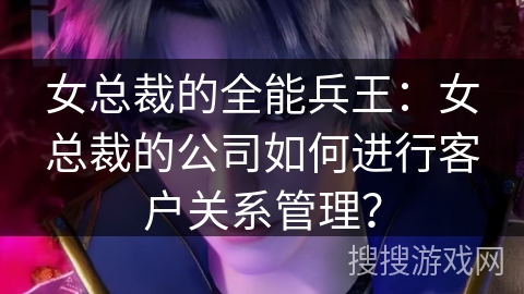 女总裁的全能兵王：女总裁的公司如何进行客户关系管理？