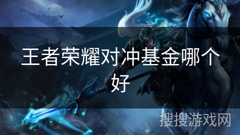 王者荣耀对冲基金哪个好