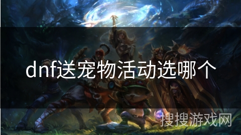 dnf送宠物活动选哪个