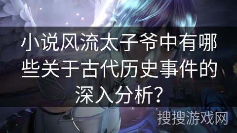 小说风流太子爷中有哪些关于古代历史事件的深入分析？