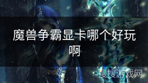 魔兽争霸显卡哪个好玩啊