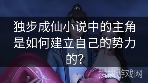 独步成仙小说中的主角是如何建立自己的势力的？