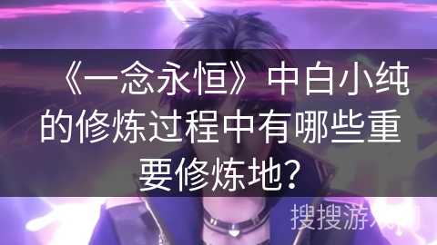 《一念永恒》中白小纯的修炼过程中有哪些重要修炼地？