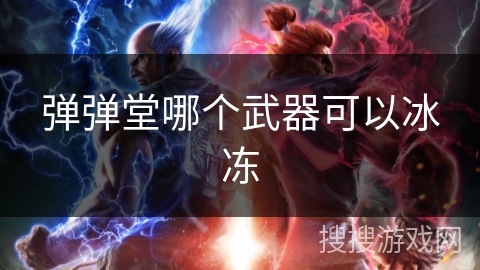 弹弹堂哪个武器可以冰冻