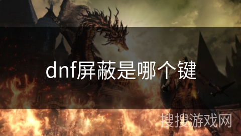 dnf屏蔽是哪个键