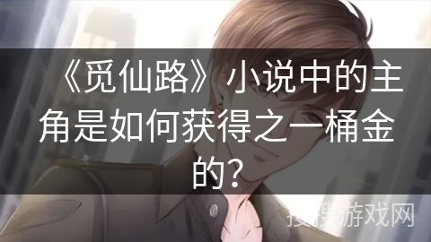 《觅仙路》小说中的主角是如何获得之一桶金的？