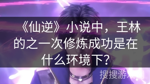 《仙逆》小说中，王林的之一次修炼成功是在什么环境下？