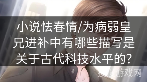 小说怯春情/为病弱皇兄进补中有哪些描写是关于古代科技水平的？