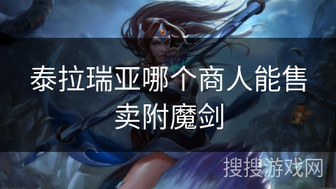 泰拉瑞亚哪个商人能售卖附魔剑