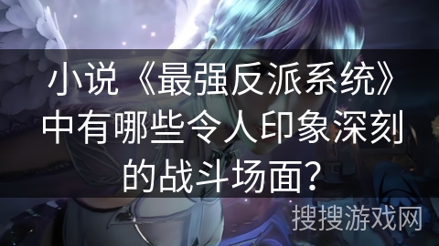小说《最强反派系统》中有哪些令人印象深刻的战斗场面？