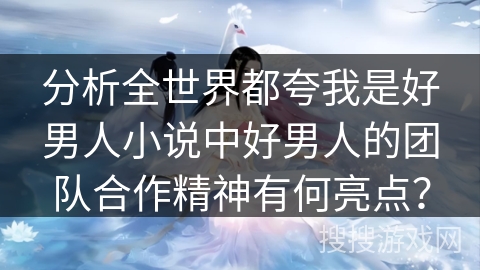 分析全世界都夸我是好男人小说中好男人的团队合作精神有何亮点？