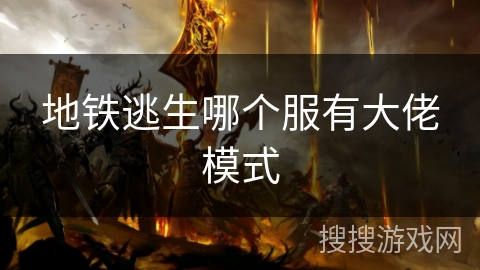 地铁逃生哪个服有大佬模式