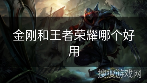 金刚和王者荣耀哪个好用