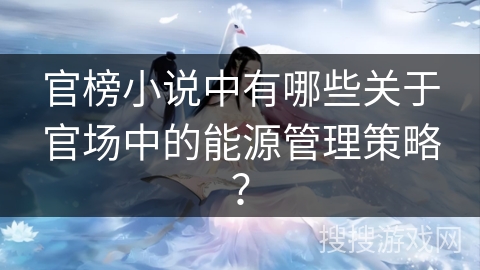 官榜小说中有哪些关于官场中的能源管理策略？