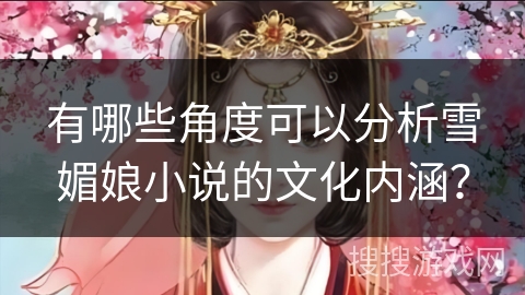 有哪些角度可以分析雪媚娘小说的文化内涵？