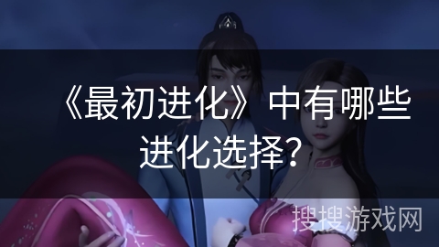《最初进化》中有哪些进化选择？