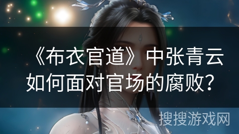 《布衣官道》中张青云如何面对官场的腐败？