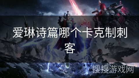 爱琳诗篇哪个卡克制刺客
