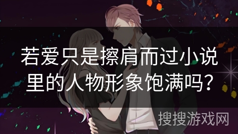 若爱只是擦肩而过小说里的人物形象饱满吗？