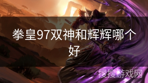 拳皇97双神和辉辉哪个好