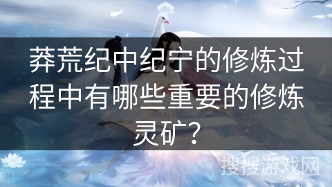 莽荒纪中纪宁的修炼过程中有哪些重要的修炼灵矿？