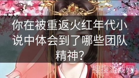 你在被重返火红年代小说中体会到了哪些团队精神？