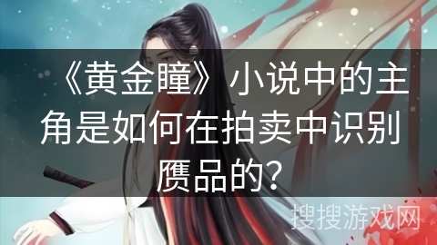 《黄金瞳》小说中的主角是如何在拍卖中识别赝品的？