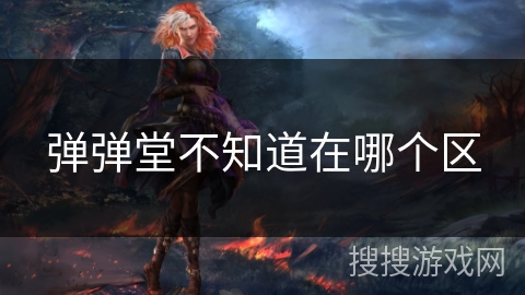 弹弹堂不知道在哪个区