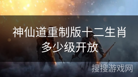 神仙道重制版十二生肖多少级开放
