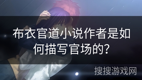 布衣官道小说作者是如何描写官场的？