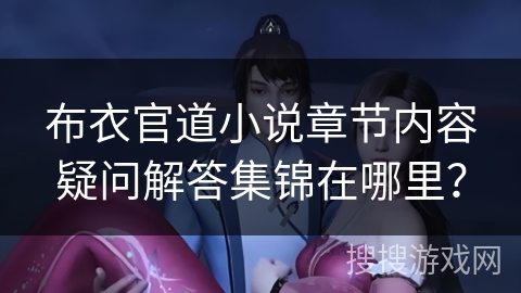 布衣官道小说章节内容疑问解答集锦在哪里？