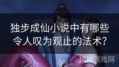 独步成仙小说中有哪些令人叹为观止的法术？