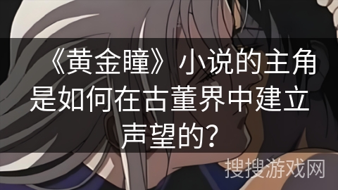 《黄金瞳》小说的主角是如何在古董界中建立声望的？