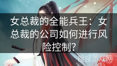女总裁的全能兵王：女总裁的公司如何进行风险控制？