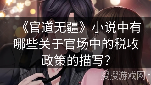 《官道无疆》小说中有哪些关于官场中的税收政策的描写？